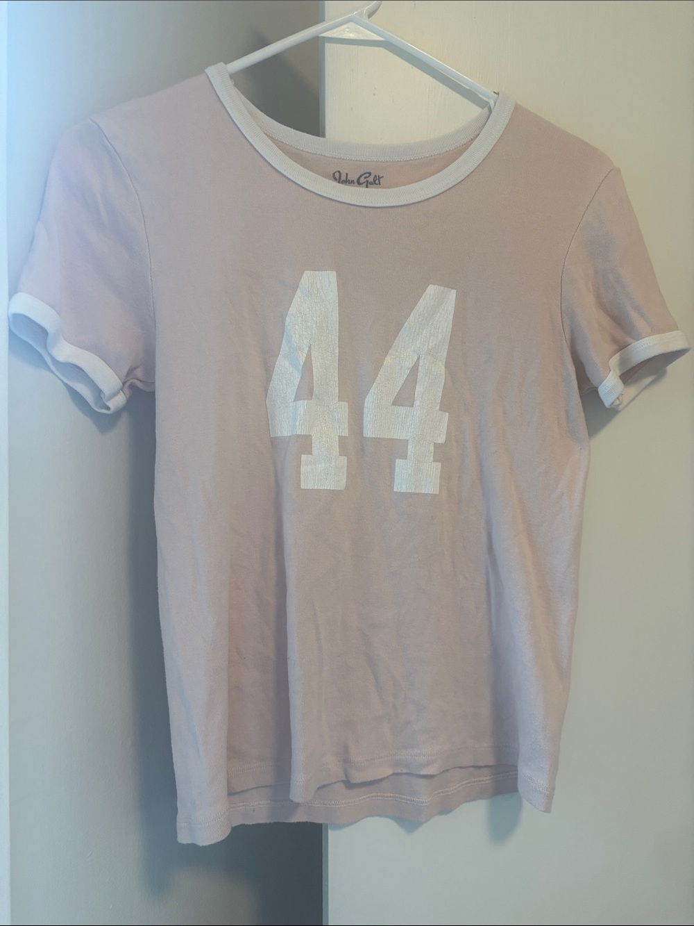 John Galt Pink 44 Baby Tee